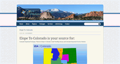 Desktop Screenshot of elope-to-colorado.com