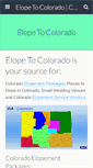 Mobile Screenshot of elope-to-colorado.com